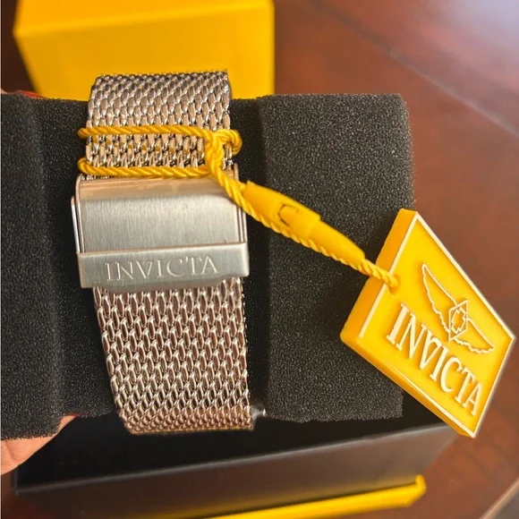 Invicta Men's Stainless Steel Gold and Blue Face Diver Watch - Picture 5 of 6